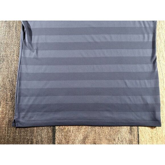 Nike Golf Dri Fit Zonal Cooling Grey Striped Polo Shirt XL - Picture 4 of 9